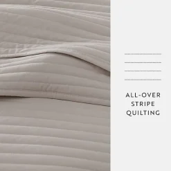 Casual Comfort Stripe Stitch Quilt Set