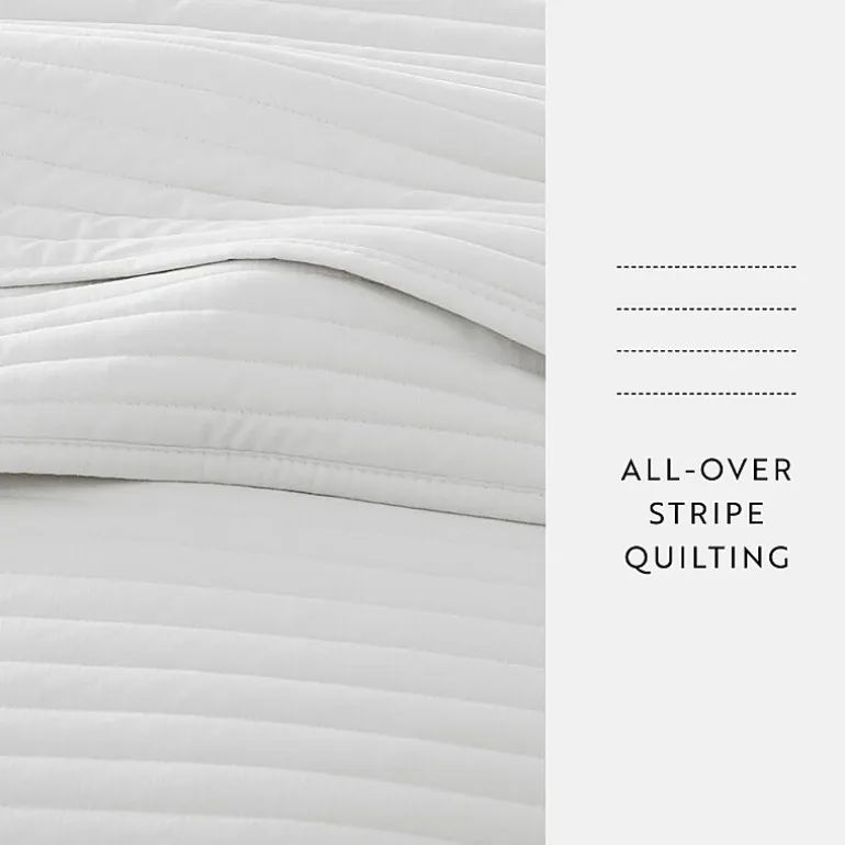 Casual Comfort Stripe Stitch Quilt Set