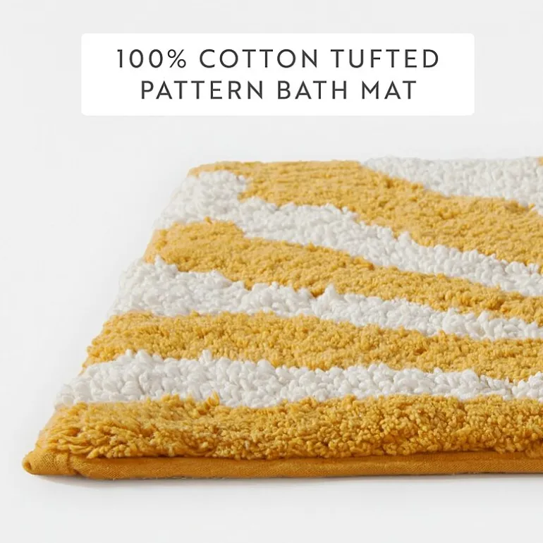 Casual Comfort Sunray Design Cotton Bath Rug