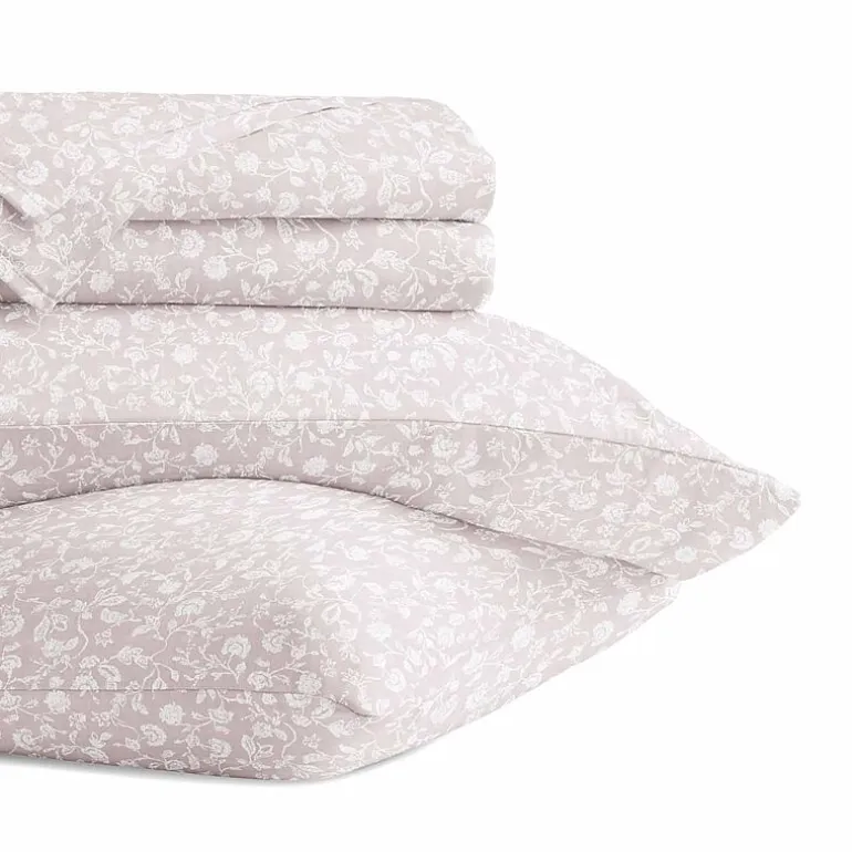 Casual Comfort 300tc Cotton Sateen Pattern 4 piece Sheet Set