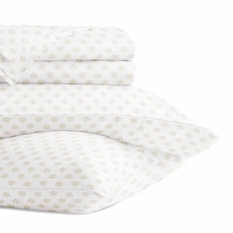 Casual Comfort 300tc Cotton Sateen Pattern 4 piece Sheet Set