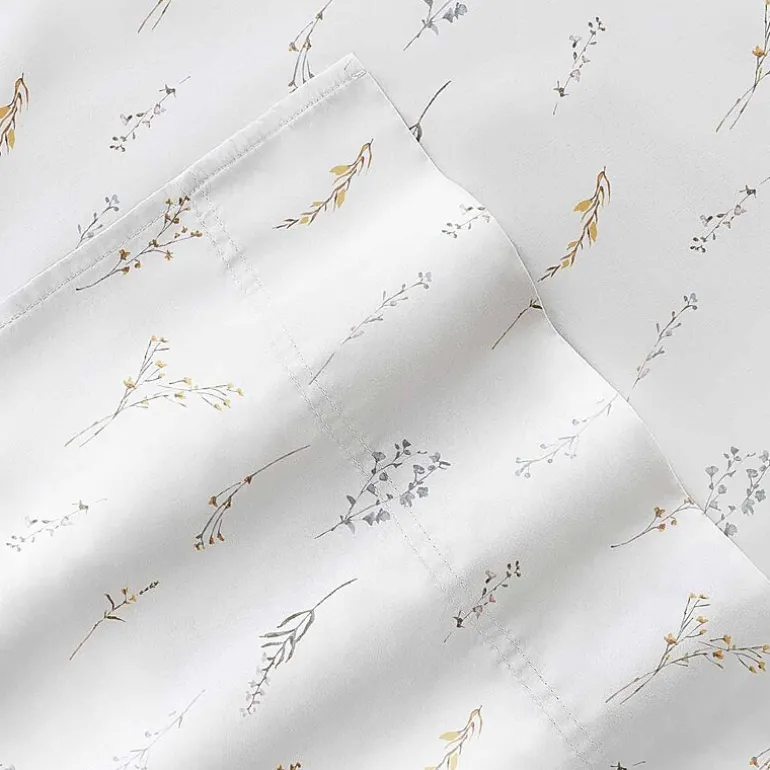 Casual Comfort 300tc Cotton Sateen Pattern 4 piece Sheet Set