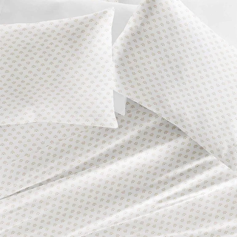 Casual Comfort 300tc Cotton Sateen Pattern 4 piece Sheet Set