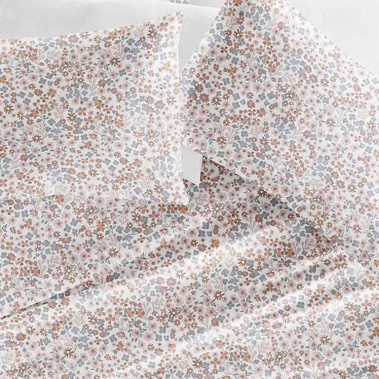 Casual Comfort 300tc Cotton Sateen Pattern 4 piece Sheet Set