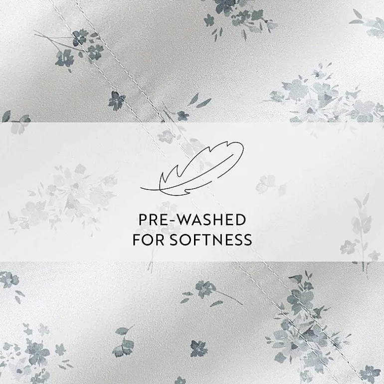 Casual Comfort 300tc Cotton Sateen Pattern 4 piece Sheet Set
