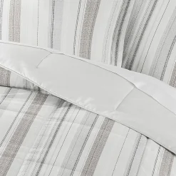 Casual Comfort Vertical Stripe Midweight Down Alternative Comforter Set