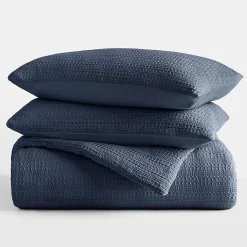 Casual Comfort Waffle Textured Midweight Down Alternative Comforter Set