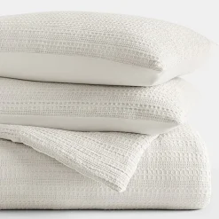 Casual Comfort Waffle Textured Midweight Down Alternative Comforter Set