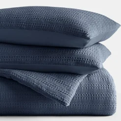 Casual Comfort Waffle Textured Midweight Down Alternative Comforter Set