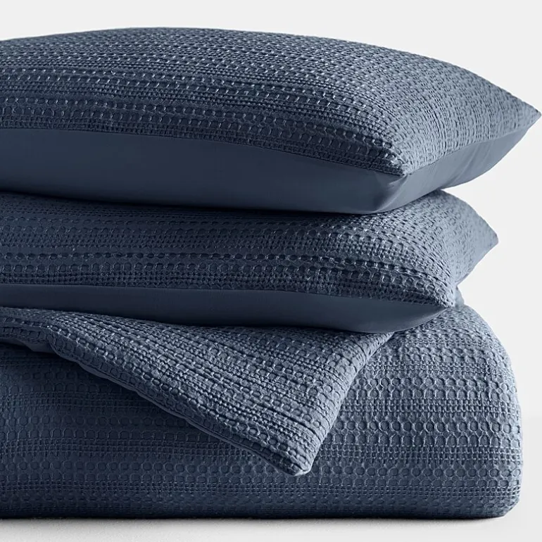 Casual Comfort Waffle Textured Midweight Down Alternative Comforter Set