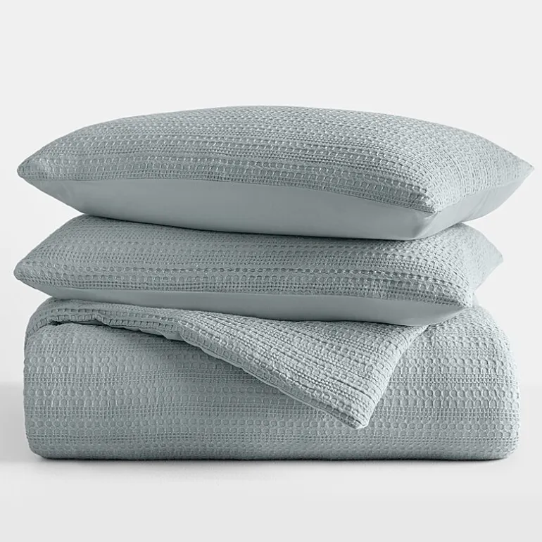 Casual Comfort Waffle Textured Midweight Down Alternative Comforter Set