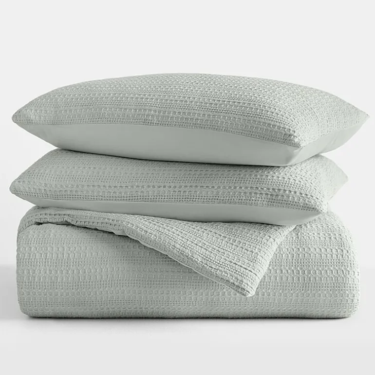 Casual Comfort Waffle Textured Midweight Down Alternative Comforter Set