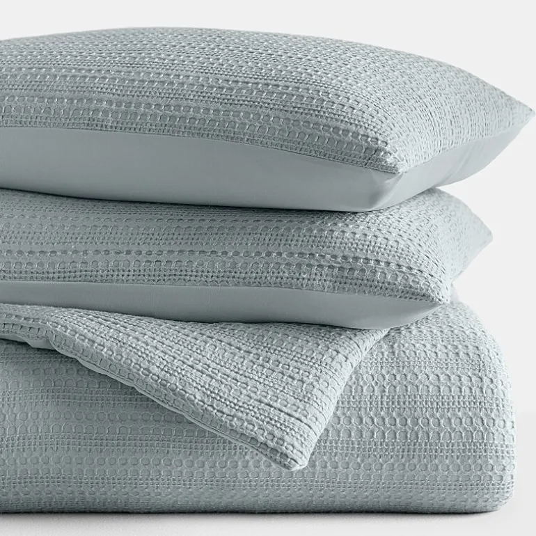 Casual Comfort Waffle Textured Midweight Down Alternative Comforter Set