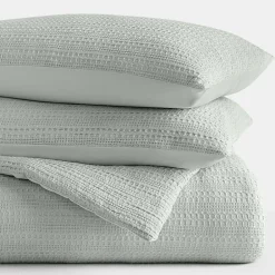Casual Comfort Waffle Textured Midweight Down Alternative Comforter Set