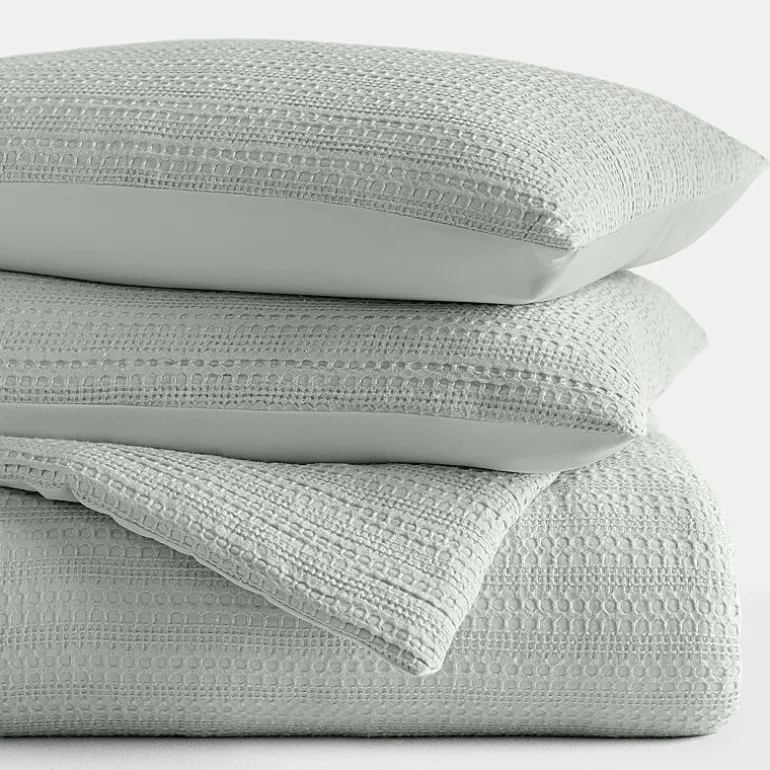 Casual Comfort Waffle Textured Midweight Down Alternative Comforter Set