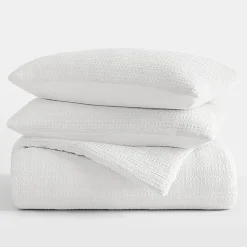 Casual Comfort Waffle Textured Midweight Down Alternative Comforter Set