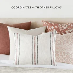 Casual Comfort Yarn Dyed Stripes 2-pc. Square Throw Pillow Set