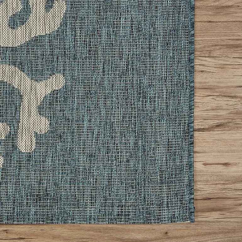 Celeste Coastal Reef Indoor Outdoor Rectangular Area Rug