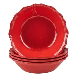 Certified International Crackle 4-pc. Melamine Soup Bowl