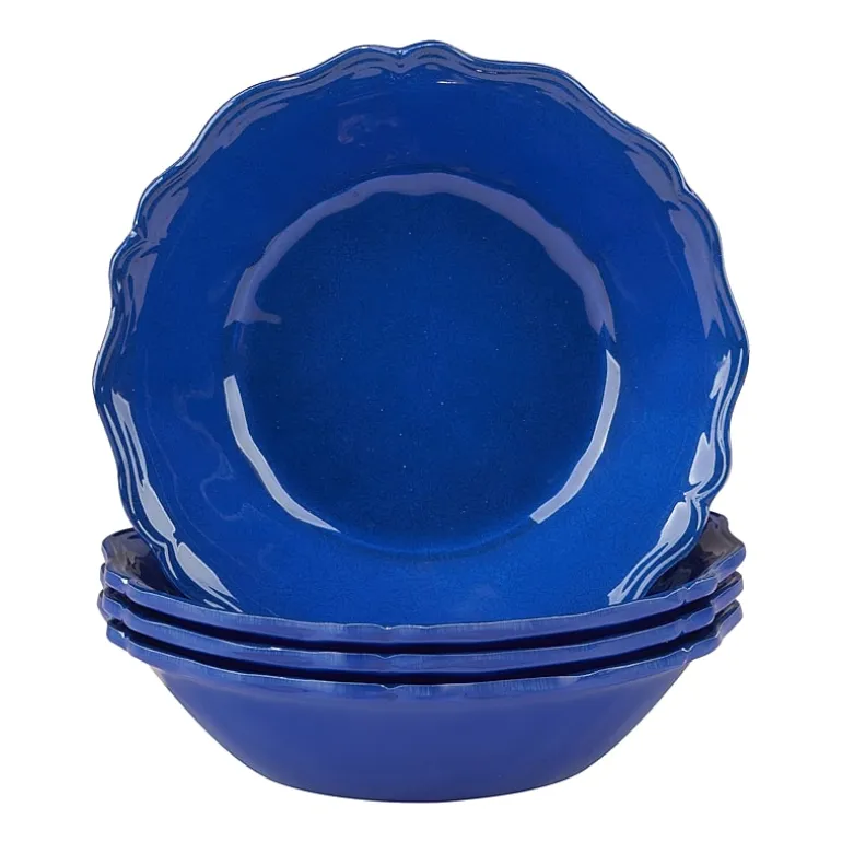 Certified International Crackle 4-pc. Melamine Soup Bowl