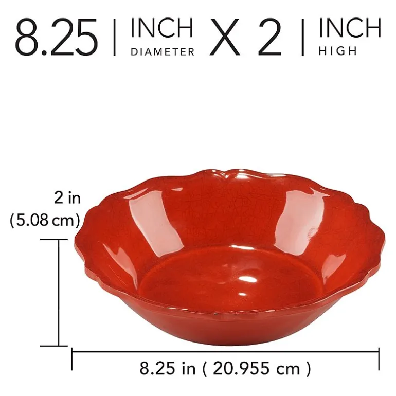 Certified International Crackle 4-pc. Melamine Soup Bowl