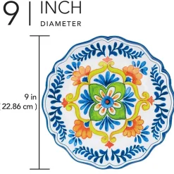Certified International Flores 4-pc. Melamine Salad Plate