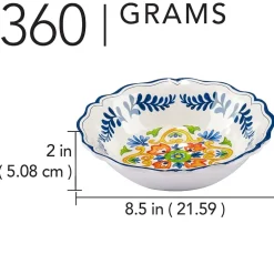 Certified International Flores 4-pc. Melamine Soup Bowl
