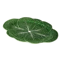 Certified International Le Jardin Cabbage Stoneware Serving Platter
