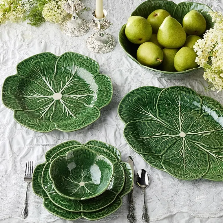 Certified International Le Jardin Cabbage Stoneware Serving Platter