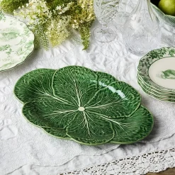 Certified International Le Jardin Cabbage Stoneware Serving Platter
