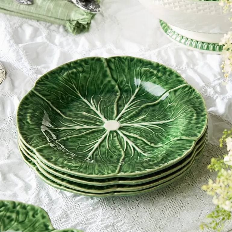 Certified International Le Jardin Cabbage 4-pc. Stoneware Salad Plate