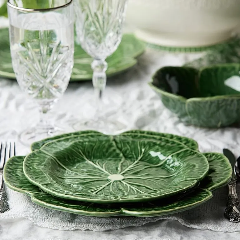 Certified International Le Jardin Cabbage 4-pc. Stoneware Salad Plate