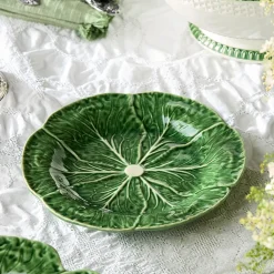 Certified International Le Jardin Cabbage 4-pc. Stoneware Salad Plate