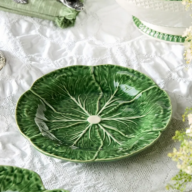 Certified International Le Jardin Cabbage 4-pc. Stoneware Salad Plate