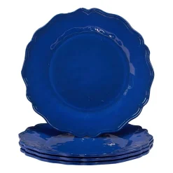 Certified International 4-pc. Red Crackle Melamine Dinner Plate
