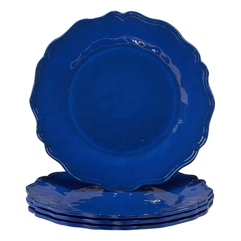 Certified International 4-pc. Red Crackle Melamine Dinner Plate