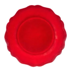 Certified International 4-pc. Red Crackle Melamine Dinner Plate