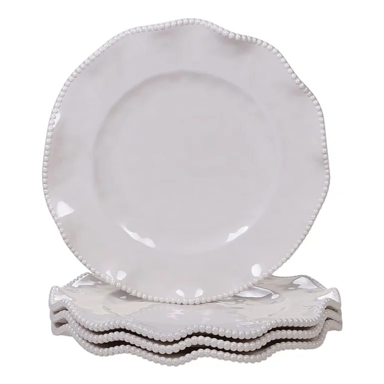 Certified International Perlette Red 4-pc. Melamine Dinner Plate