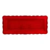Certified International Red Crackle Serving Platter