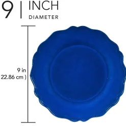 Certified International Red Crackle 4-pc. Melamine Salad Plate