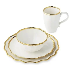 Certified International Regency Gold 16-pc. Porcelain Dinnerware Set