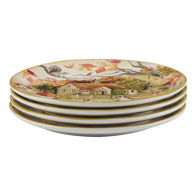 Certified International Woodland Critters 4-pc. Dinner Plate