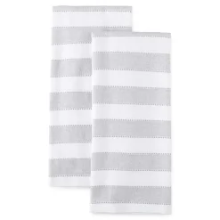 Chambray Stripe Dual Purpose 2-pc Kitchen Towel Set