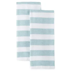 Chambray Stripe Dual Purpose 2-pc Kitchen Towel Set