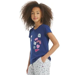 Champion Big Kid Girls Crew Neck Short Sleeve Classic Fit Graphic T-Shirt