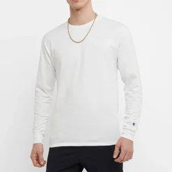 Champion Mens Crew Neck Long Sleeve Active T-Shirt
