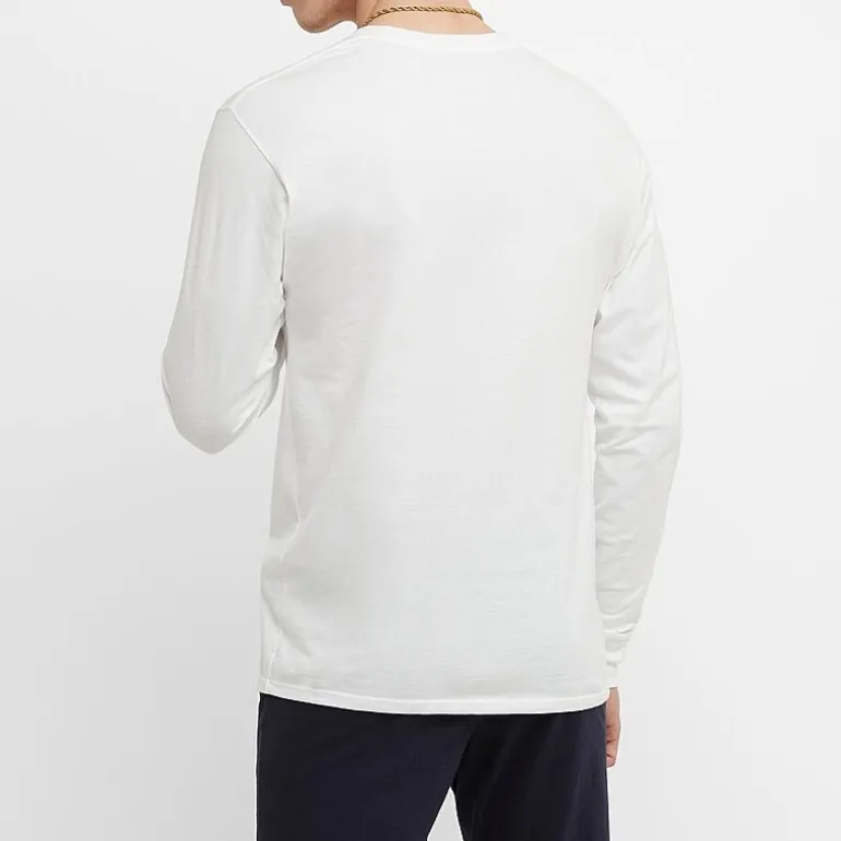 Champion Mens Crew Neck Long Sleeve Active T-Shirt