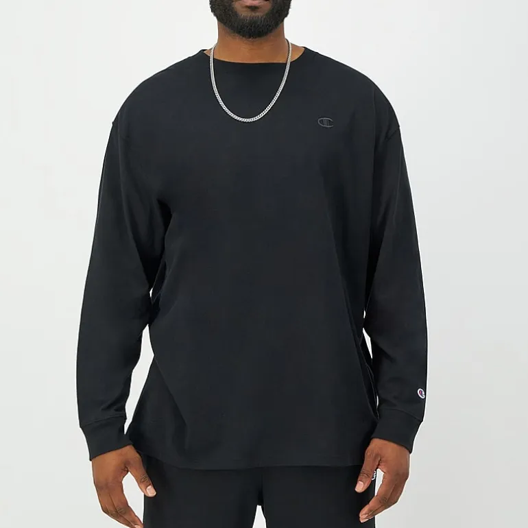 Champion Mens Crew Neck Long Sleeve Active T-Shirt