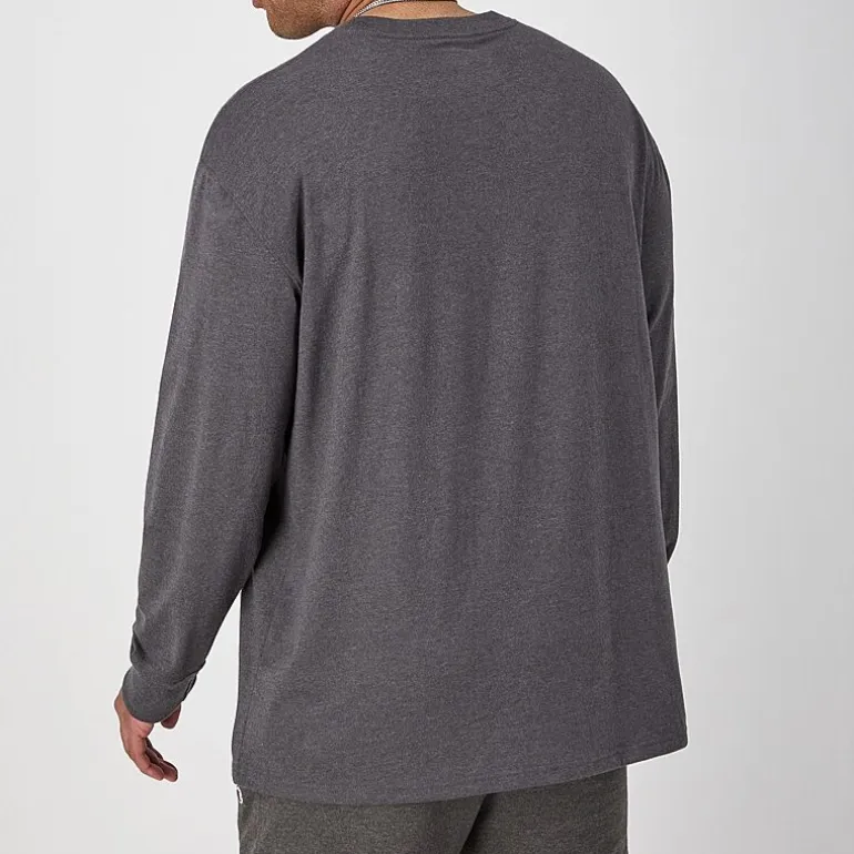 Champion Mens Crew Neck Long Sleeve Active T-Shirt
