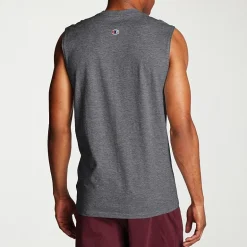 Champion Mens Crew Neck Short Sleeve Muscle T-Shirt
